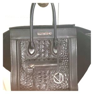 Mario Valentino Cynthia Eline Leather Large Hanbag